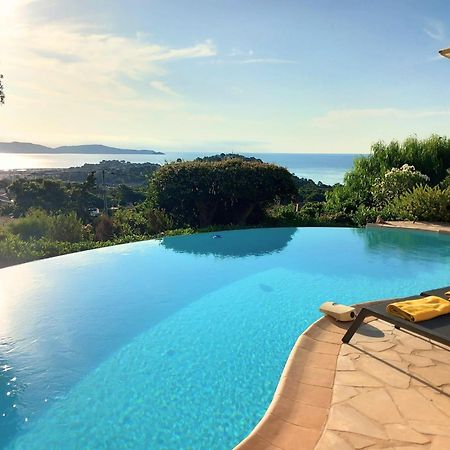 4-Star Private Villa With Heated Pool And Panoramic Sea View At Gulf De Saint Tropez Cavalaire-sur-Mer Bagian luar foto