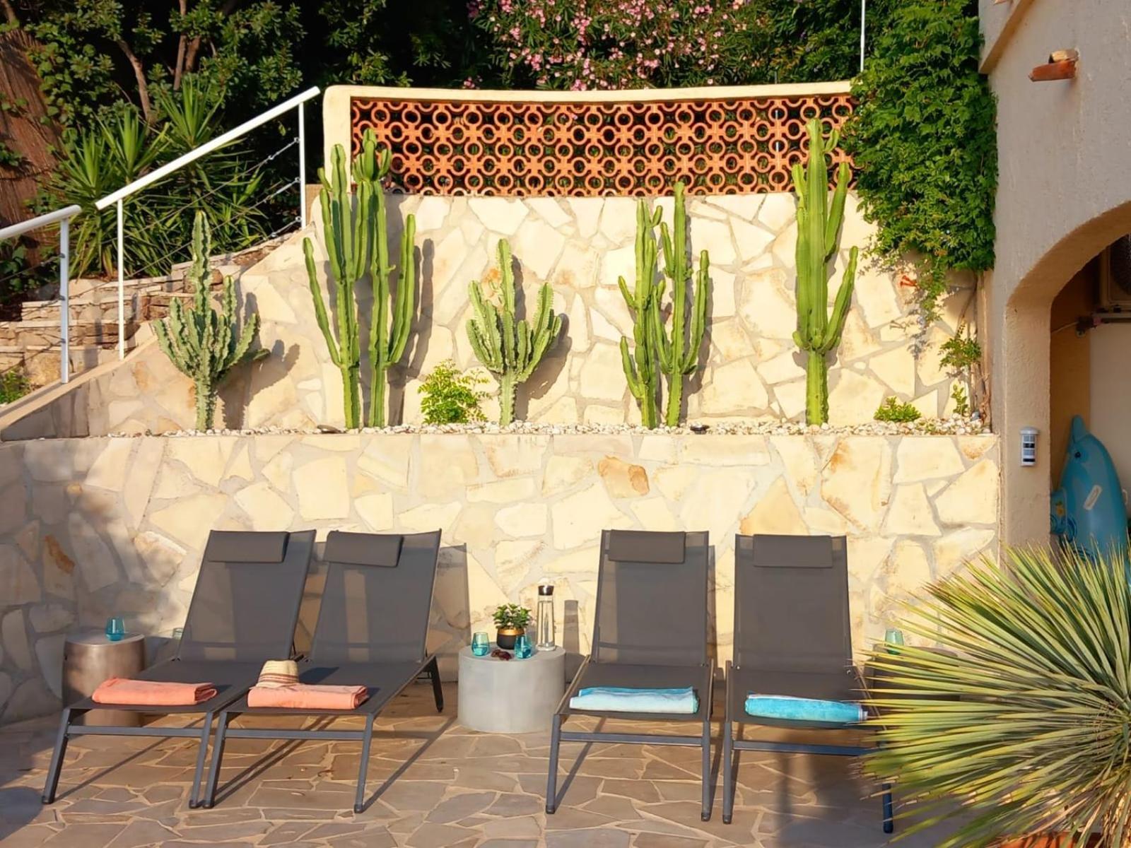 4-Star Private Villa With Heated Pool And Panoramic Sea View At Gulf De Saint Tropez Cavalaire-sur-Mer Bagian luar foto