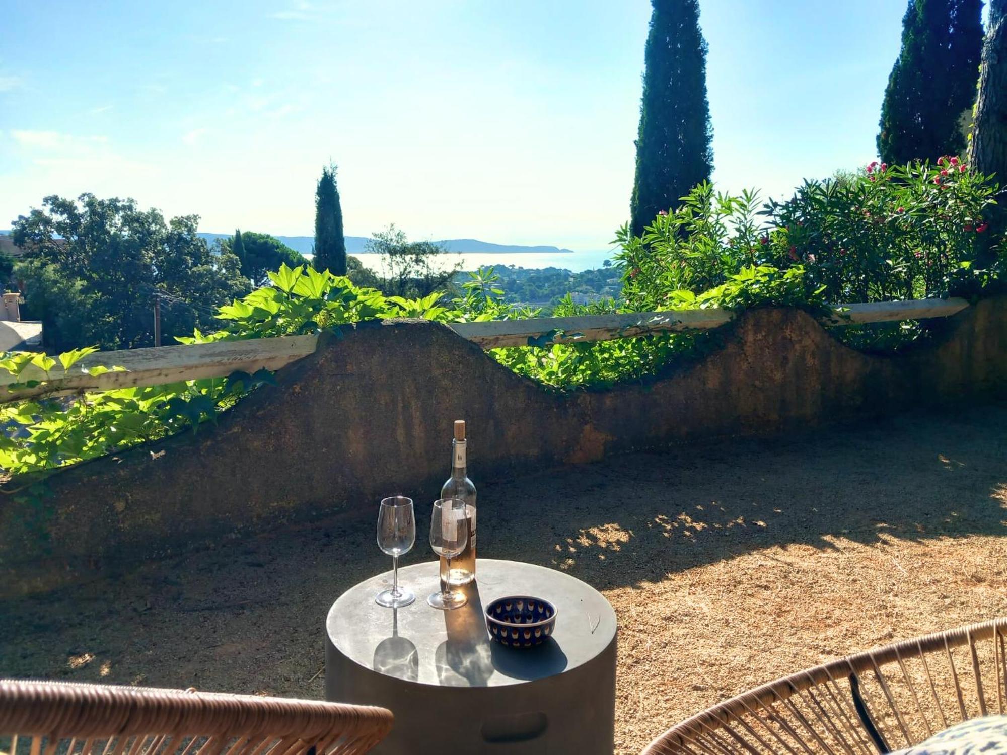 4-Star Private Villa With Heated Pool And Panoramic Sea View At Gulf De Saint Tropez Cavalaire-sur-Mer Bagian luar foto