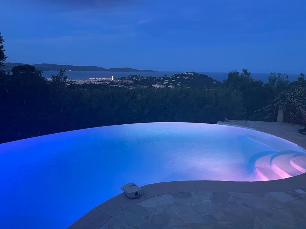 4-Star Private Villa With Heated Pool And Panoramic Sea View At Gulf De Saint Tropez Cavalaire-sur-Mer Bagian luar foto